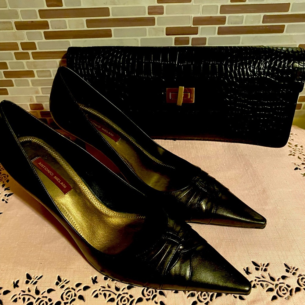 Antonio Melani Heels and Clutch